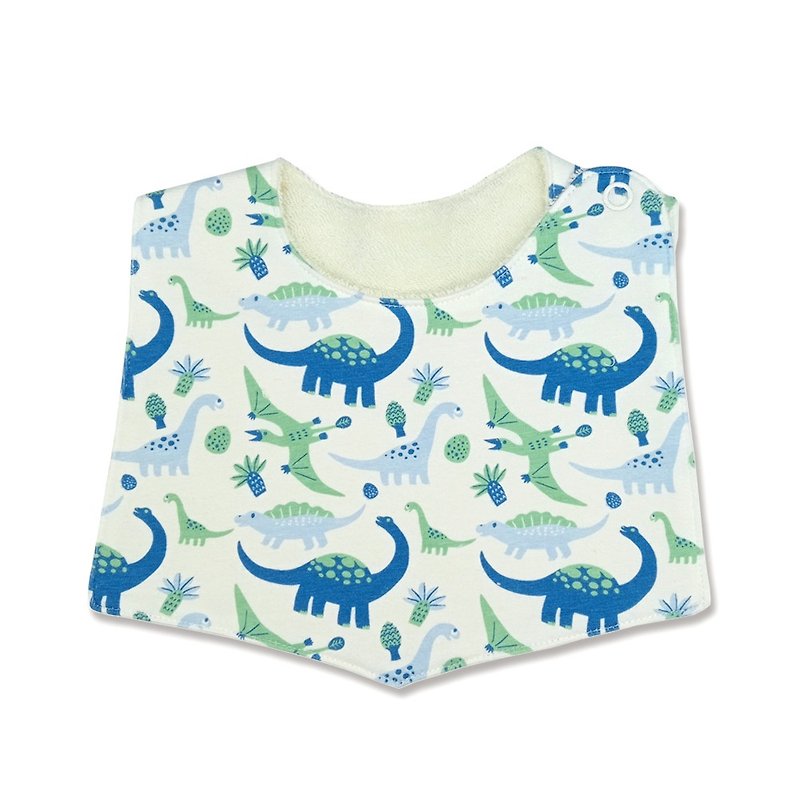 【Deux Filles Organic Cotton】Baby Bib/Bib Dinosaur - ผ้ากันเปื้อน - ผ้าฝ้าย/ผ้าลินิน 