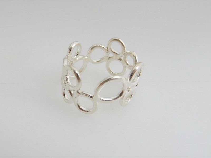 Round hole Silver ring - General Rings - Other Metals Silver