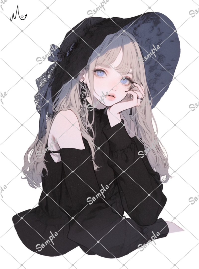 オリジナル人物ステッカー - 貼紙 - 紙 