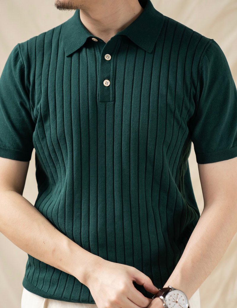 即將完售 義式馬球Polo衫 短袖 磅數260G 休閒 復古 Polo Shirt - 男毛衣/針織衫 - 棉．麻 