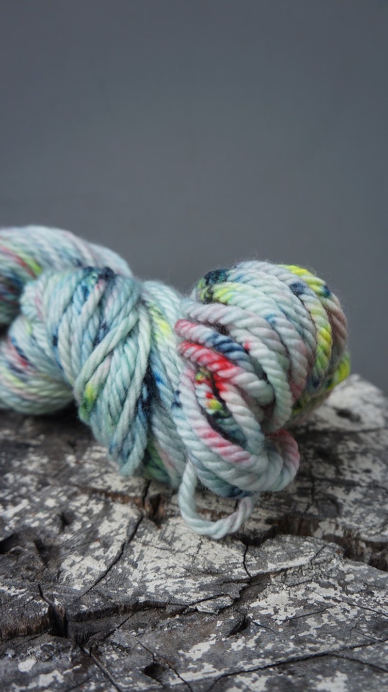 Hand dyed thread. Crayons (chubby merino) - Knitting, Embroidery, Felted Wool & Sewing - Wool 