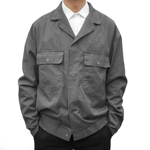afterwork 企業版 工作外套 工作服 作業服 鐵灰 硬挺厚實 古著 二手 汽修