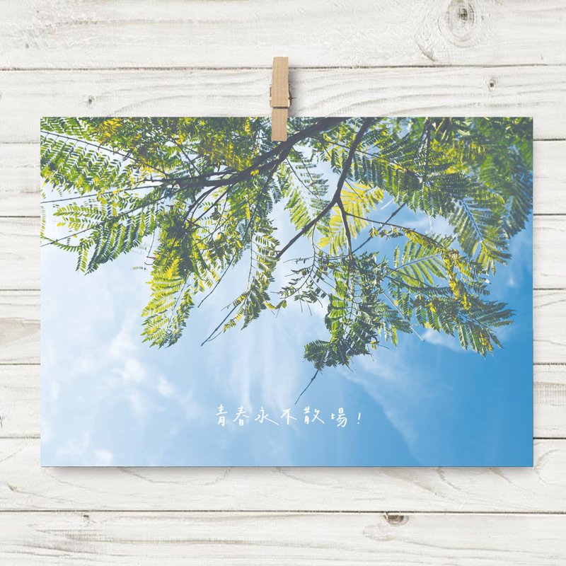 青春永不散場 / 明信片 (G3) - 卡片/明信片 - 紙 藍色