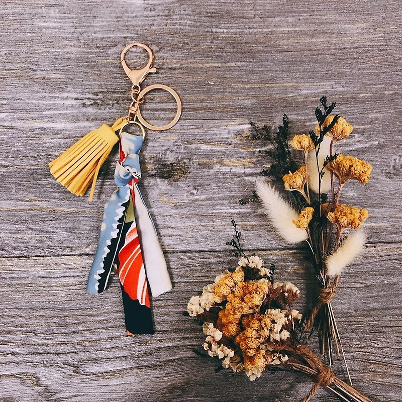 Tassel key ring / can't stop - Keychains - Other Metals Multicolor