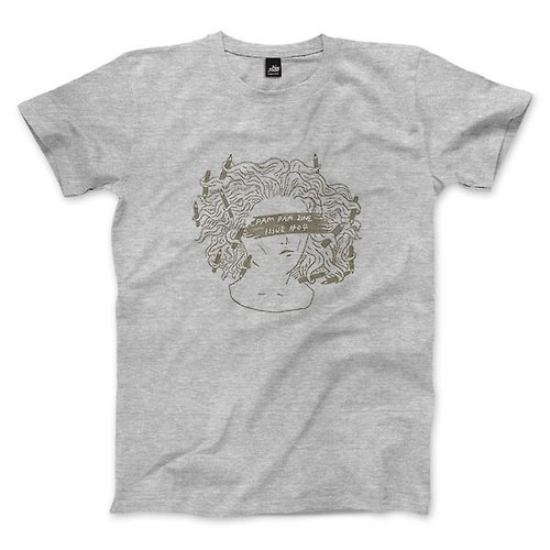 ViewFinder 鉛筆杜莎 - 灰 - 深麻灰 - 中性版T恤
