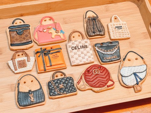 Bakellie22客製餅乾 小公主的包包 收涎糖霜餅乾