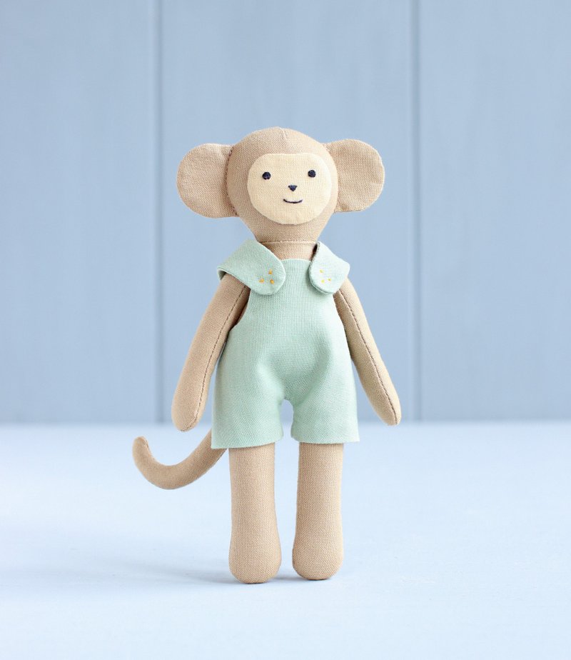PDF Mini Monkey Doll Sewing Pattern - 手工藝教學/工具書 - 其他材質 
