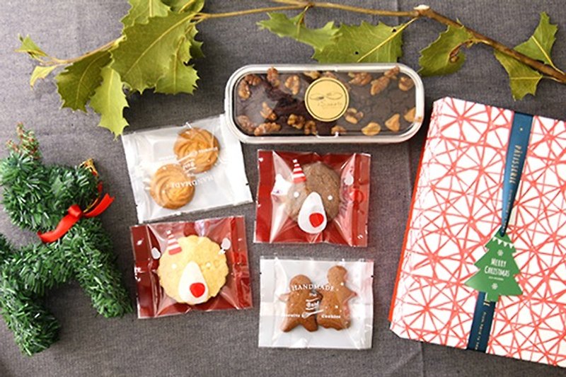 クリスマスプレゼント急増リットルリットルクリスマスプレゼント交換 - クッキー・ビスケット - 食材 レッド