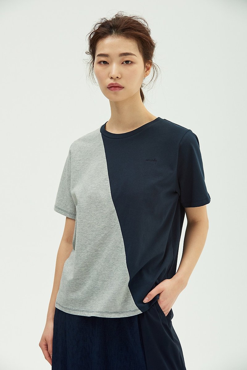 Abstract T-shirt/ Navy