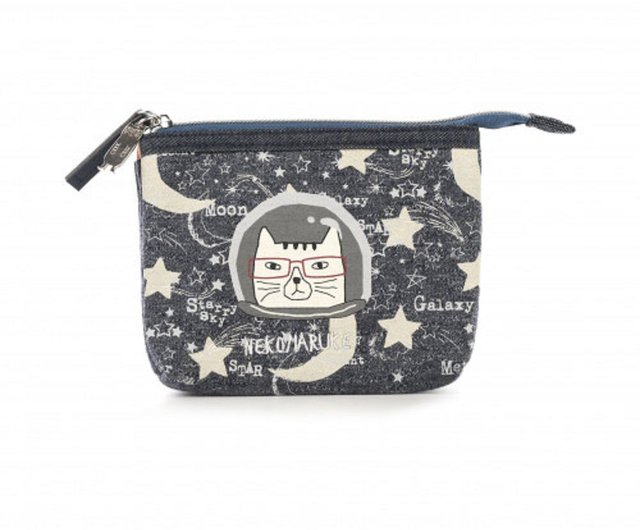 Japanese Cute Coin Purse Blue Cat