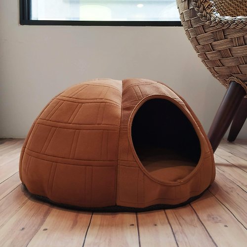 Lucky Me 寵物設計 冰屋- 圓形開口 涼墊 大空間 可拆式床墊