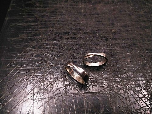 Ciao金工-Jewelry Design 【客製化禮物】純銀 交叉戒指【相遇】
