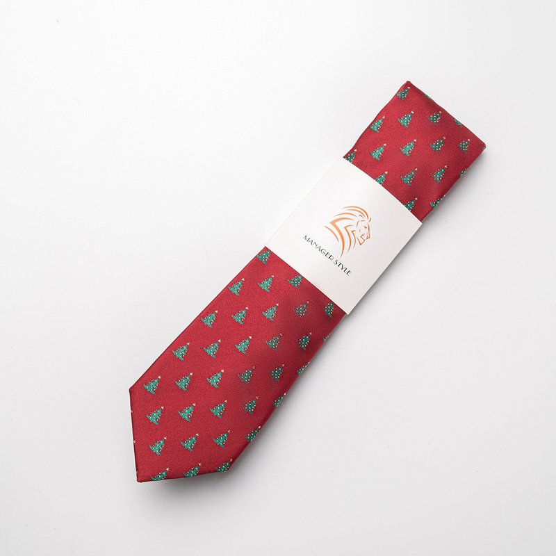 P0917-79 - 領帶/領帶夾 - 聚酯纖維 紅色