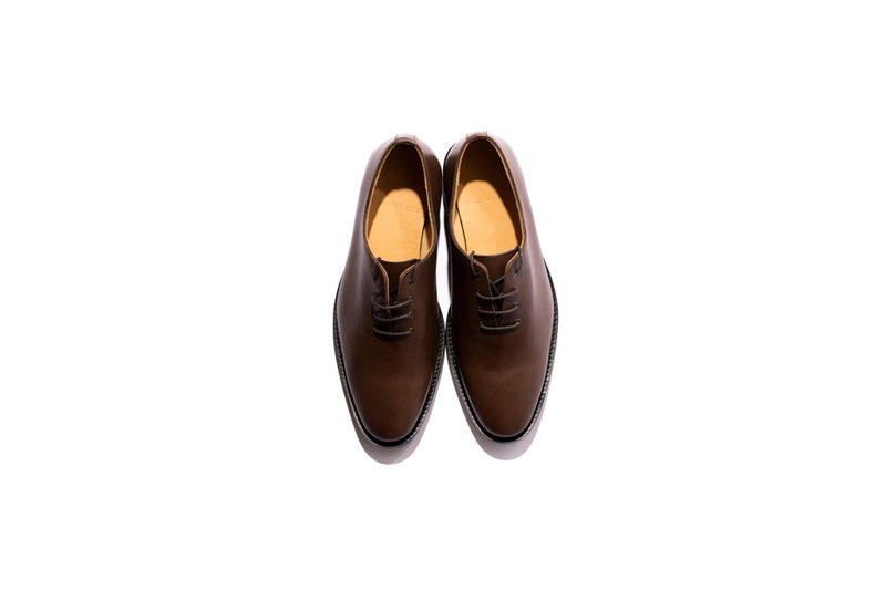 Stitching Sole_Wholecut_Cht - Men's Oxford Shoes - Genuine Leather Brown