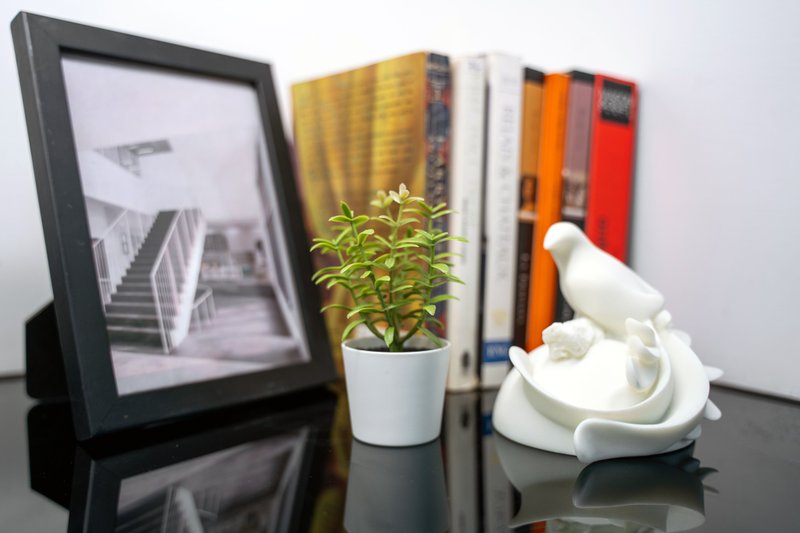 【台灣之美系列-守護者藍鵲】筌美術 藍鵲 造型石雕 - 裝飾/擺設  - 石頭 白色