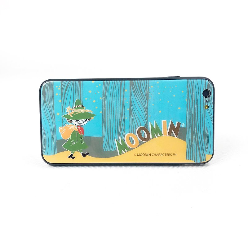 Moomin authorization-glass phone case, AE10 - Phone Cases - Glass Green