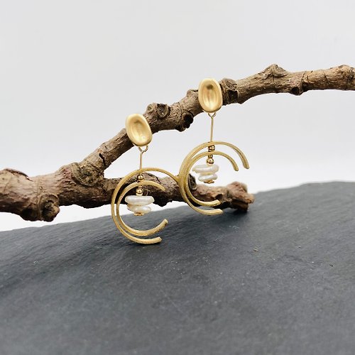 ART COLE 【母親節禮盒】珍珠925純銀耳環 型格珍珠耳環