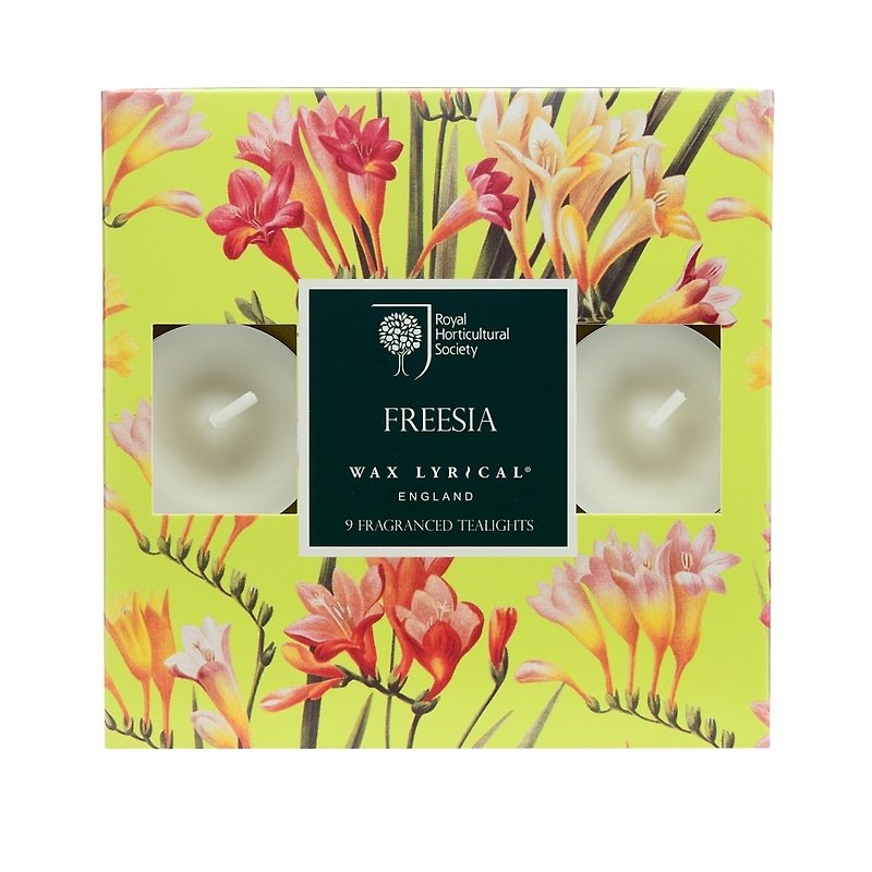 British Candle RHS FG Freesia Mini Candle 9 in - Candles & Candle Holders - Wax 