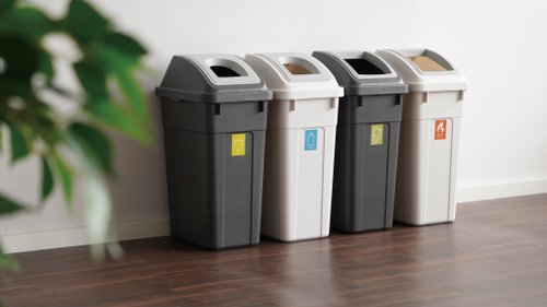 日本RISU RISU W&W系列 大開口/瓶罐分類垃圾桶 45L