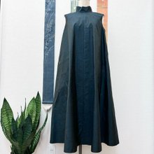 ハンドメイド紅型反物から作ったボートネックプリンセスラインワンピース&パゴダ日傘 紅型反物から作ったボートネックプリンセスラインワンピース