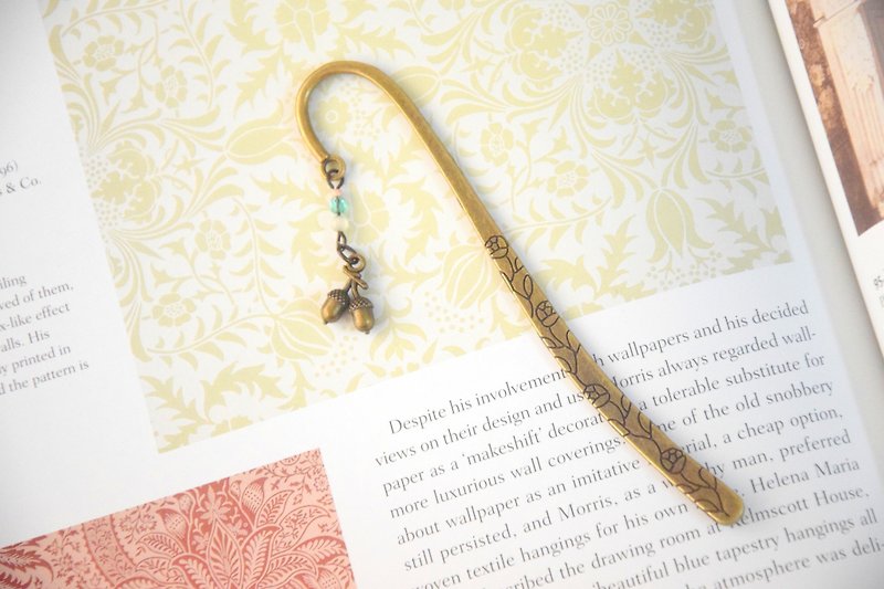 Cute Acorn Handmade Bookmark - ที่คั่นหนังสือ - โลหะ 