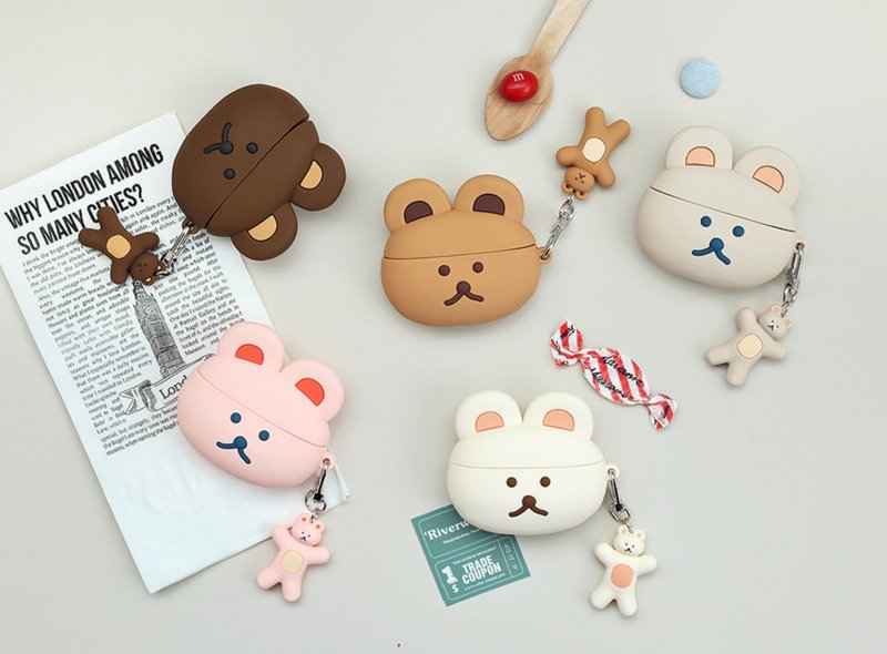 Romane DONATDONAT Airpods 3 熊熊藍芽耳機保護套 - AirPods/耳機保護套 - 矽膠 