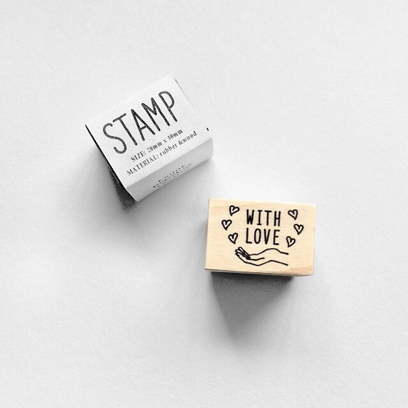 KNOOP WORKS Wooden Stamp (WITH LOVE)