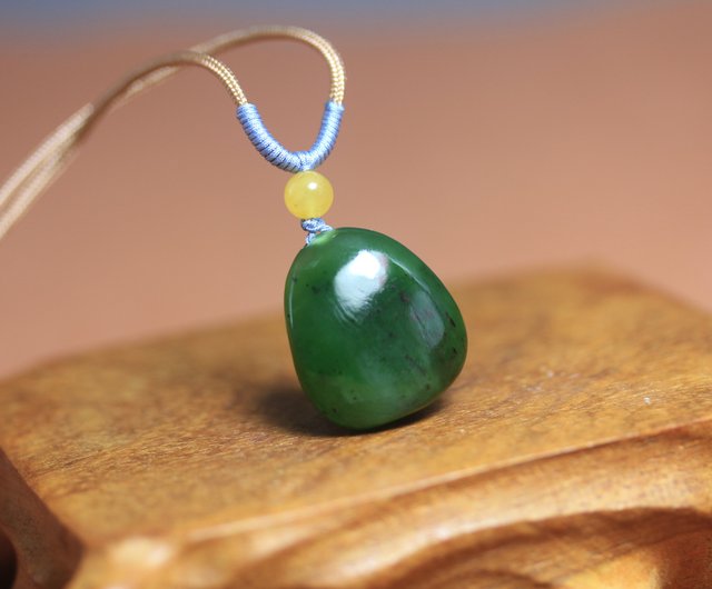 彌勒佛】天然和田玉吊墜/大肚佛項鏈/笑口常開玉石掛件/手工玉乎玉雕