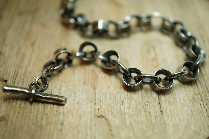 【janvierMade】Sterling Silver Linkage Bracelet / Linkage 925 Sterling Silver - Bracelets - Other Metals 