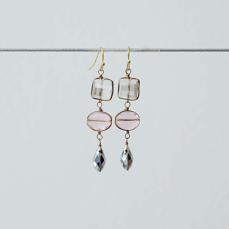Crystal Clear Adorable Earrings  - Earrings & Clip-ons - Other Materials Multicolor