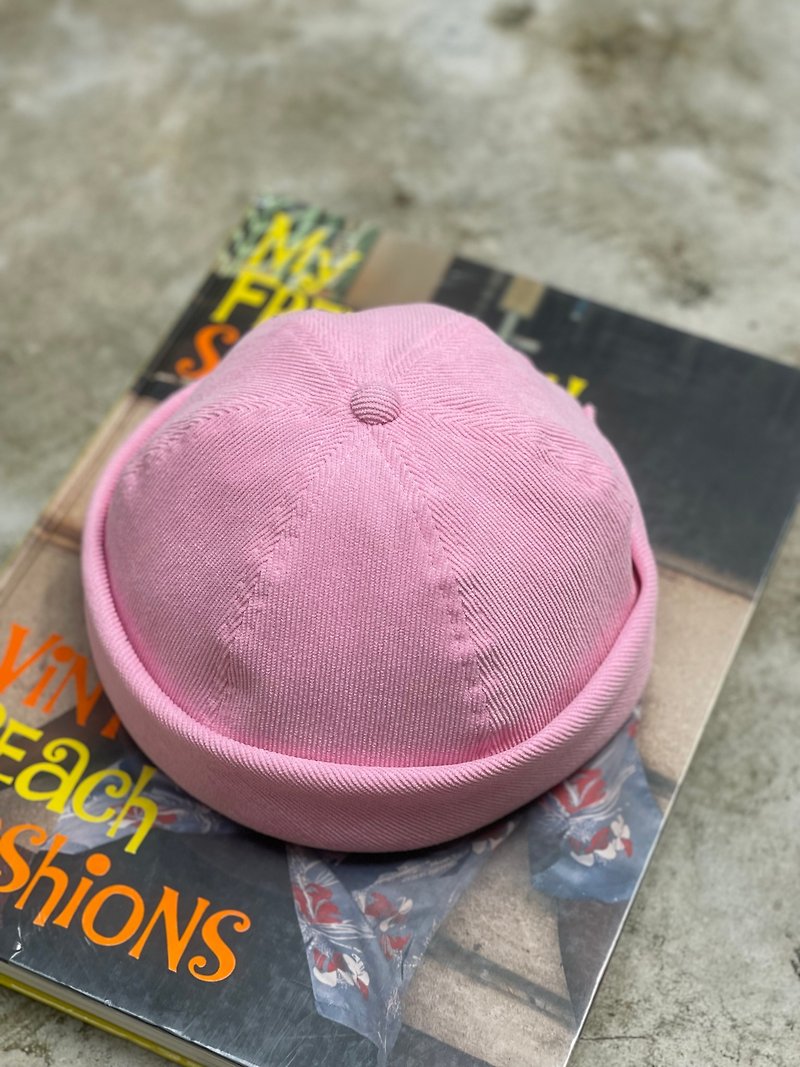 City Mile Miki Hat Corduroy Pink Freesize - 帽子 - 其他材質 