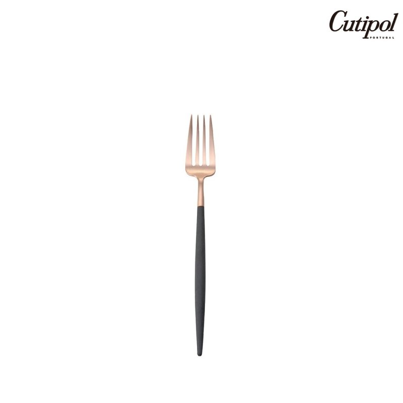 葡萄牙Cutipol GOA系列黑玫瑰金21.5cm主餐叉 - 刀叉/湯匙/餐具組 - 不鏽鋼 黑色