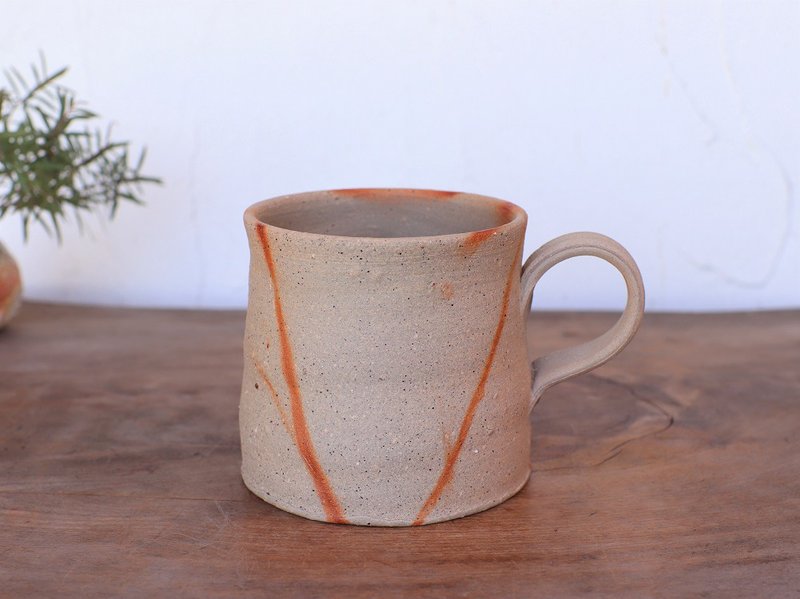 Bizen ware coffee cup (medium) Hidaski c3-001 - แก้วมัค/แก้วกาแฟ - ดินเผา สีนำ้ตาล