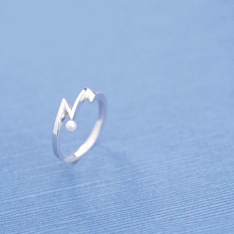 Pearl Inazuma Ring Silver 925 - แหวนทั่วไป - โลหะ สีใส