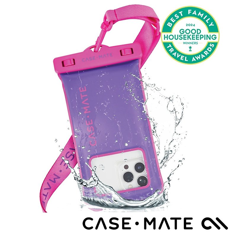 American CASE-MATE ファッショナブルな防水フローティング携帯電話バッグ - ブライトパープル - スマホアクセサリー - 防水素材 