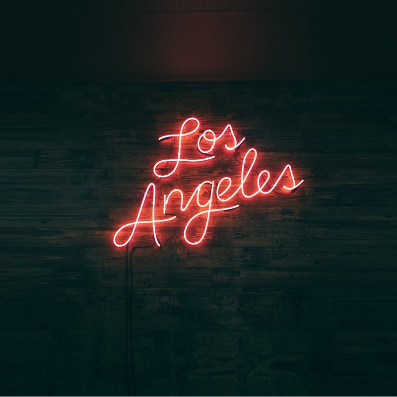 Los Angeles LED Neon Sign for Home Office Party Wall Bar Wedding Birthday - โคมไฟ - อะคริลิค สีใส