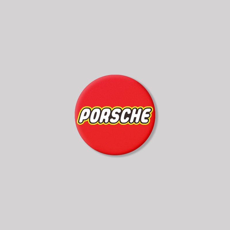 PORSCHE/TOY/圓形/鋁牌飾貼 SunBrother孫氏兄弟 - 貼紙 - 鋁合金 