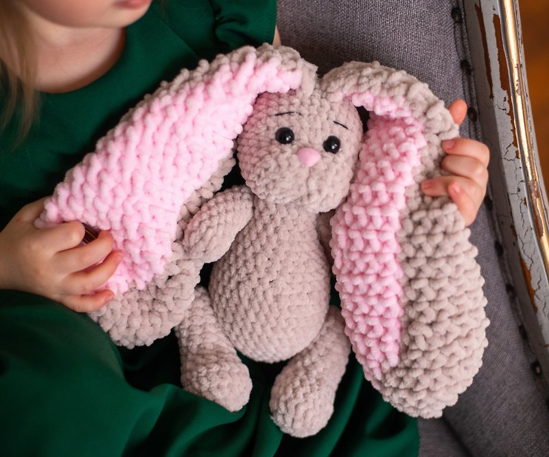 【ดิจิทัล】Crochet pattern Bunny, DIY Amigurumi Bunny pattern, PDF Digital Download