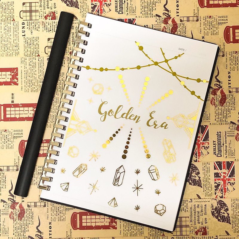 Golden Era - Hot stamping stickers - สติกเกอร์ - พลาสติก สีทอง