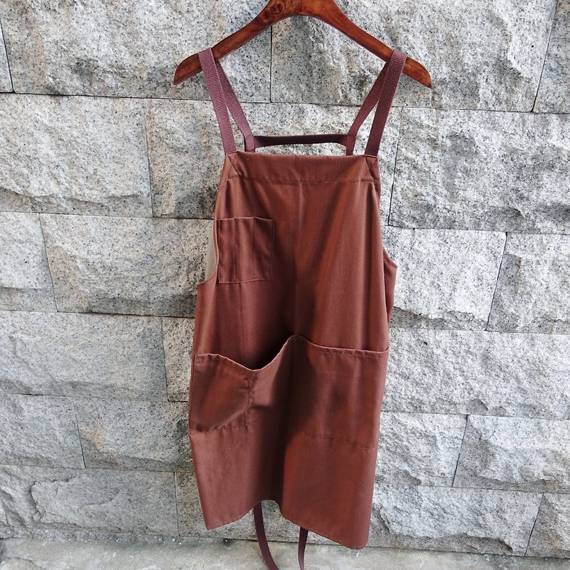 Sienna staff work clothes. Aprons - Aprons - Cotton & Hemp Brown