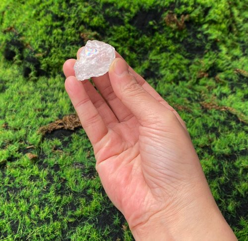 Rainbow Crystal 精選天然彩虹白水晶原石 淨化 療癒 快速出貨 辦公室擺件