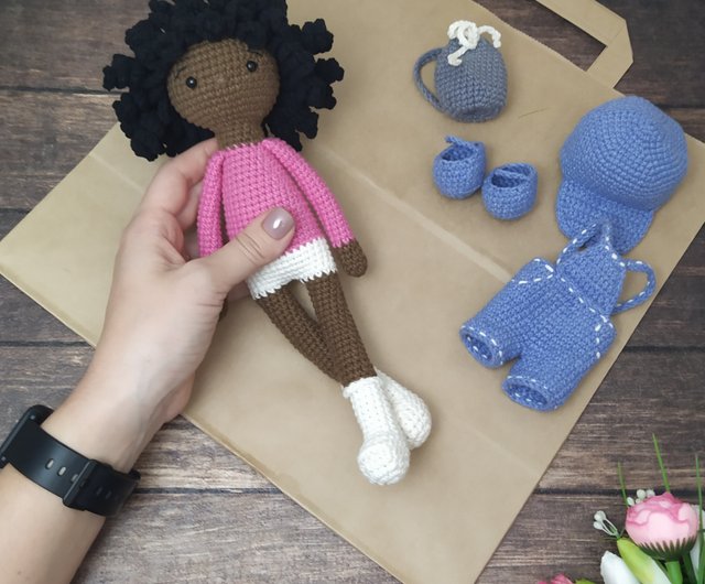 WEDNESDAY. Amigurumi Doll Pattern. Crochet doll. PDF in English.