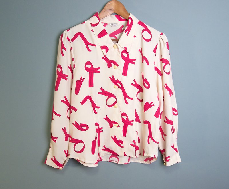FOAK vintage soft Q yoga zipper shirt - เสื้อเชิ้ตผู้หญิง - วัสดุอื่นๆ 