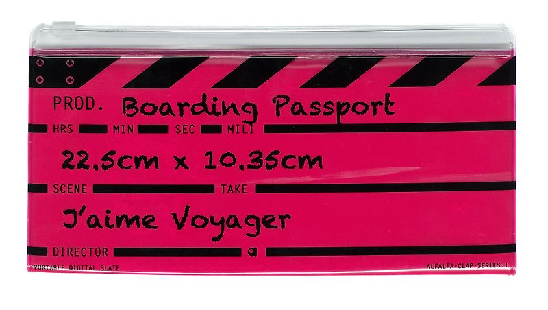 Director clap Long Boarding passport(Pink) - Passport Holders & Cases - Plastic 