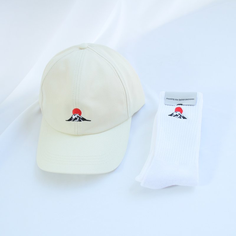 Goody Bag - 白富士山 雙峰帽襪組合 - 其他 - 棉．麻 多色