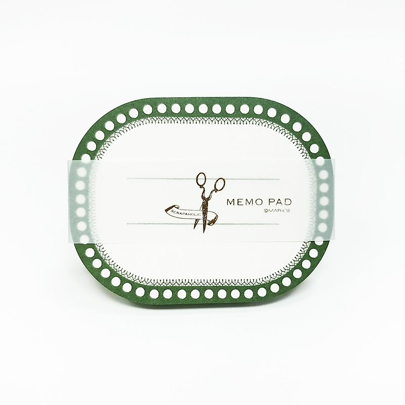 Mark's Vintage Memo Pad【Olive Green (SCH-M1-OL)】 - กระดาษโน้ต - กระดาษ สีเขียว