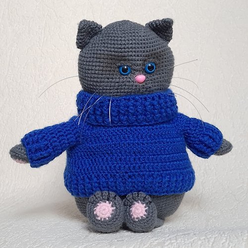 DeftCrochet Digital Crochet Pattern PDF - Cat amigurumi