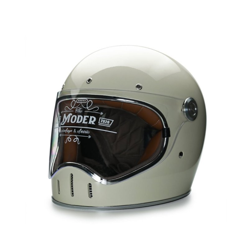MODER-LOUISE-Glossy Ivory White - Helmets - Other Materials 