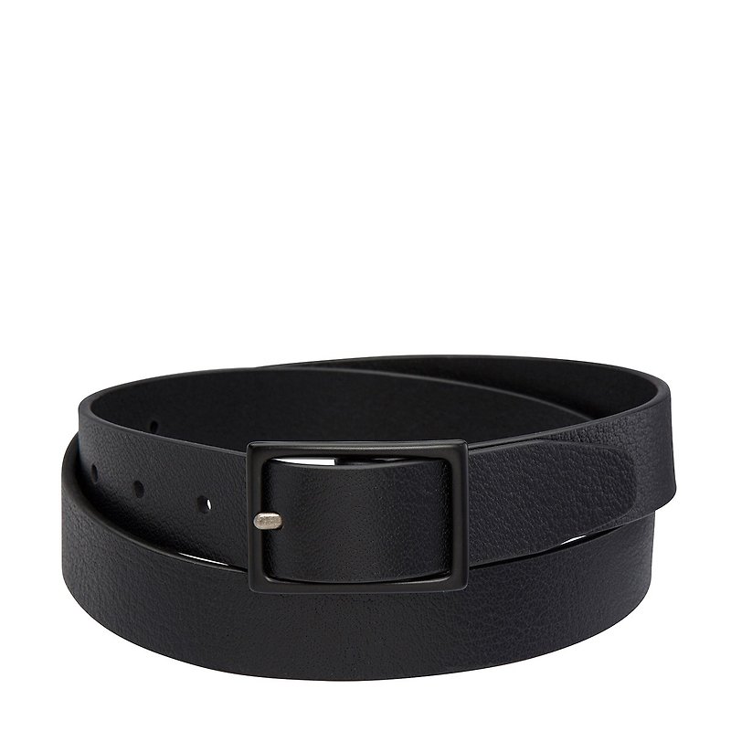 ASSERTION Belt _Black / Black - Belts - Genuine Leather Black