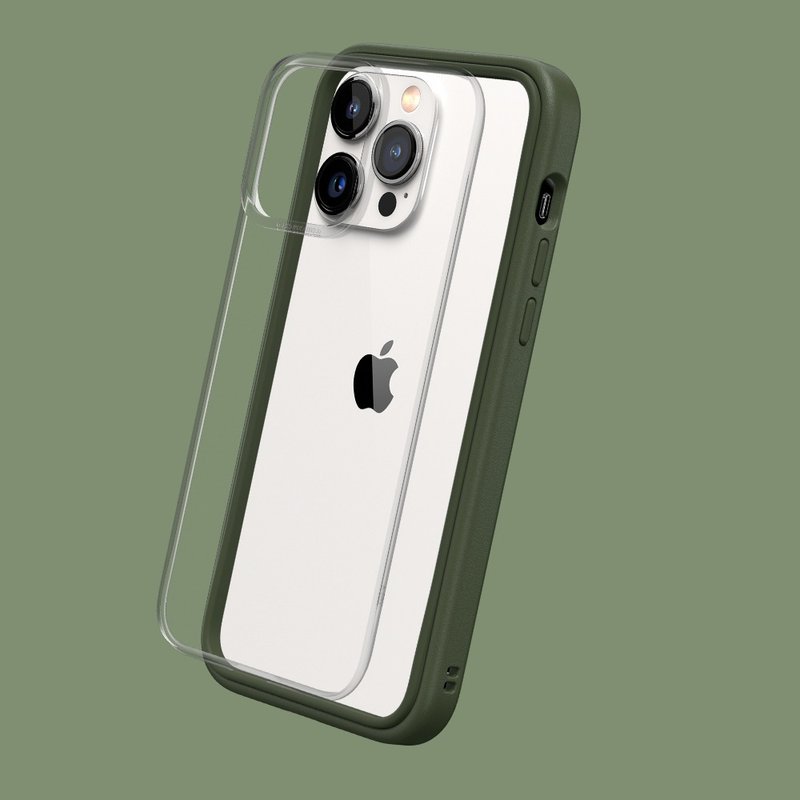 Mod NX邊框背蓋兩用手機殼-軍綠 for iPhone 14系列 - 手機配件 - 塑膠 綠色
